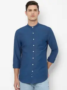 Louis Philippe Sport Men Blue Slim Fit Casual Shirt
