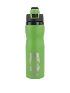Marvel Green & Black Printed Stainless Steel Water Bottle