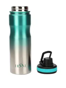 HOOM Marvel Green & Silver-Toned Printed Stainless Steel Water Bottle