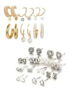 Vembley Gold-Plated Set Of 21 Earrings