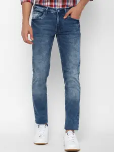 Allen Solly Men Blue Skinny Fit Heavy Fade Stretchable Jeans