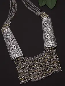 PANASH Women Gold & Silver-Toned & Plated Oxidised Necklace