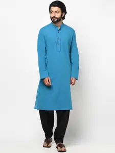 Fabindia Men Blue Kurta