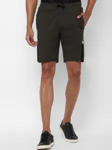 Allen Solly Tribe Men Olive Green Slim Fit Sports Shorts