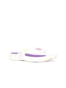Bata Women Purple & White Printed Room Slippers