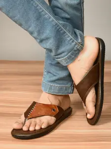 San Frissco Men Brown Comfort Sandals