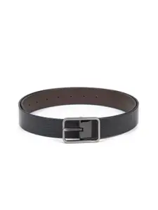 thickskin Men Black & Brown Solid Reversible Belt