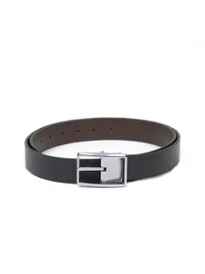 thickskin Men Black & Brown Solid Reversible Belt