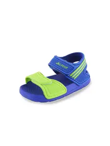 Yellow Bee Boys Green & Blue PU Comfort Sandals
