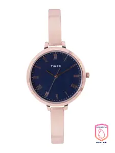 Timex Women Blue Dial Bracelet Style Straps Analogue Watch TWEL12816