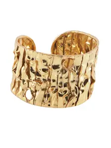 MNSH MNSH Women Gold-Plated Brass Cuff Bracelet
