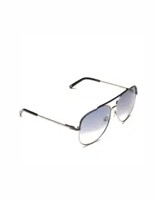 Tommy Hilfiger Men Blue Lens & Blue Aviator Sunglasses with UV Protected Lens