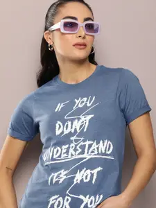 Kook N Keech Women Typography Printed T-shirt