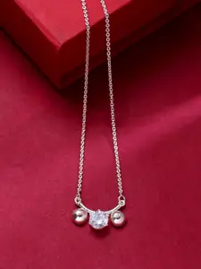 VIRAASI Silver-Toned Brass Necklace