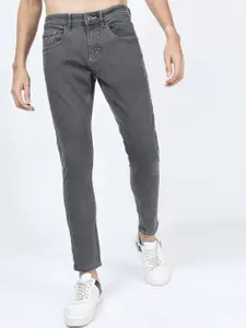 HIGHLANDER Men Grey Tapered Fit Stretchable Jeans