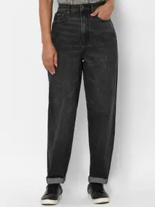AMERICAN EAGLE OUTFITTERS Women Black High-Rise Jeans