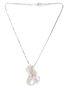 YouBella Gold-Plated Stone-Studded Pendant with Chain