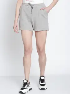Rute Women Grey Cotton Shorts