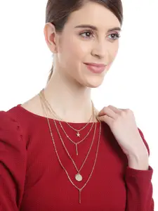 YouBella Gold-Plated Layered Necklace
