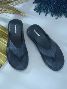 MENGLER Men Blue Comfort Sandals
