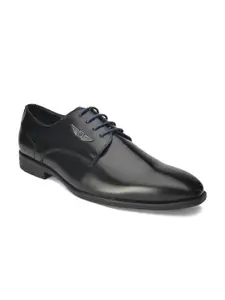 Alberto Torresi Men Black Solid Formal Oxford Shoes