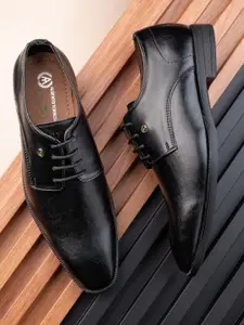 Alberto Torresi Men Black Solid Formal Oxford Shoes