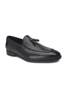 Alberto Torresi Men Black Solid Formal Slip-On Shoes