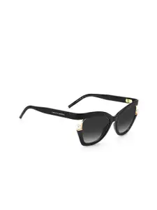 Carolina Herrera Women Grey Lens & Black Butterfly Sunglasses with UV Protected Lens