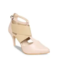VALIOSAA Cream-Coloured Pumps with Buckles