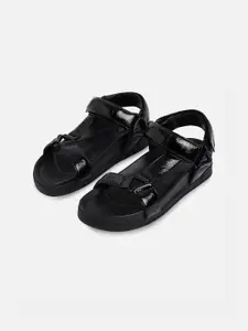 ALDO Women Black Solid Comfort Sandals