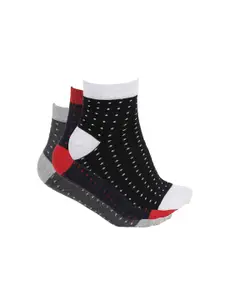 Alvaro Castagnino Men Pack of 3 Patterned Ankle-Length Socks