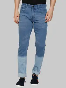 PEPLOS Men Blue Urban Slim Fit Heavy Fade Stretchable Jeans