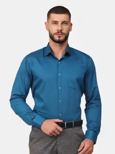 Copperline Men Blue Comfort Slim Fit Formal Shirt
