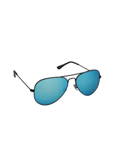 GIO COLLECTION Men Blue Lens Aviator Sunglasses with UV Protected Lens GM6123C04