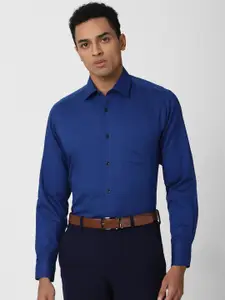 Van Heusen Men Blue Regular Fit Cotton Formal Shirt