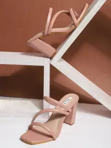 ELLE Pink Block Heels