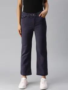 SHOWOFF Women Purple Relaxed Fit High-Rise Stretchable Jeans