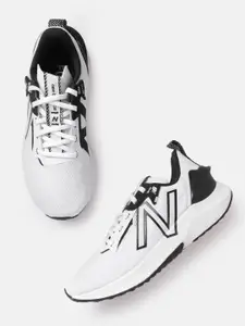 New Balance Women White Woven Design Propel Remix Running Shoes
