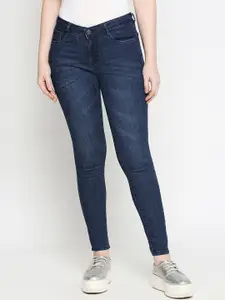 Kraus Jeans Women Blue Skinny Fit Light Fade Jeans