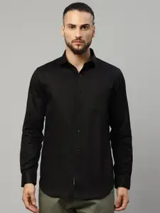 Rodamo Men Black Slim Fit Casual Shirt