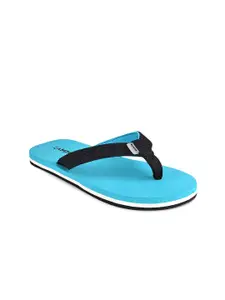 Campus Women Blue & Black Slip-On Flip Flops