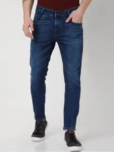 Mufti Men Blue Slim Fit Light Fade Stretchable Jeans