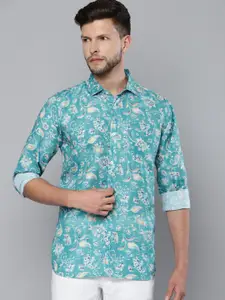 DENNISON Block Printed Casual Shirt