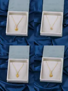 Brandsoon Set of 4 Gold-Plated Brass Necklaces