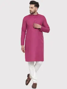 Jompers Men Pink Kurta with Pyjamas