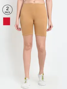 Jinfo Women Pack Of 2 Cycling Sports Shorts