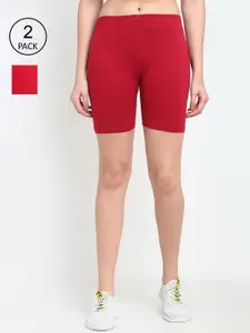 Jinfo Women Pack Of 2 Cycling Sports Shorts
