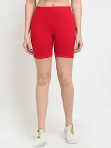 Jinfo Women Red Cycling Sports Shorts