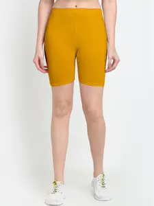 Jinfo Women Yellow Cycling Sports Shorts