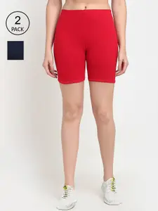 Jinfo Women Pack Of 2 Cycling Sports Shorts